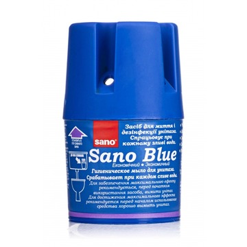  Засіб для миття та дезинфекції унітаза Sano Blue 150 г
