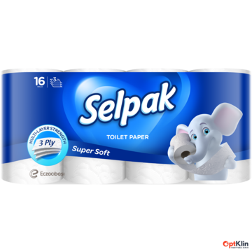  туалетний папір Selpak 3-шаровий 150 відривів 16 шт.