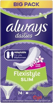  Прокладки щоденні Always FlexiStyle Slim 74 шт. (1 капля)