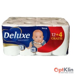 картинка туалетний папір Deluxe 3-шаровий 16 шт.