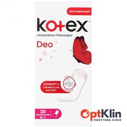 картинка прокладки щоденні Kotex Ultraslim Deo 20 шт.