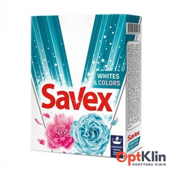 картинка порошок Savex Whites & Colors для ручного прання 400 г