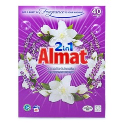 картинка Пральний порошок із пом'якшувачем Almat 2 в 1 Лаванда та Жасмин 2.6 кг (40 прань)
