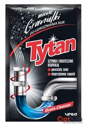 картинка Гранули для прочищення труб Tytan у саше 40 г