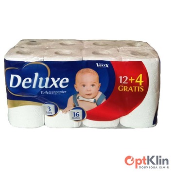  туалетний папір Deluxe 3-шаровий 16 шт.