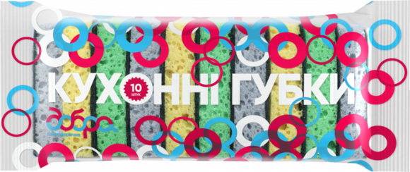  Губки кухонні Добра Господарочка 10 шт.