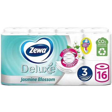  Туалетний папір Zewa Deluxe Жасмин 3-шаровий 16 шт.
