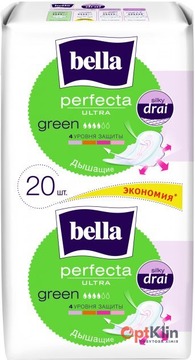  Прокладки для критичних днів Bella Perfecta Ultra Green 10+10 шт. (4 каплі)