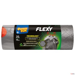 картинка Пакети для сміття Фрекен Бок LD Flexy із затяжками 35 л 10 шт.