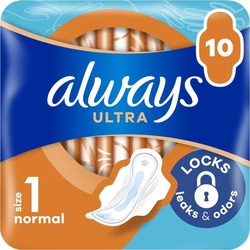 Гігієнічні прокладки Always Ultra Normal, 10 шт. (4 каплі) - фото на Optklin.com.ua