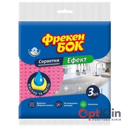 картинка Серветки для прибирання Фрекен Бок Ефект вологопоглинальні 3 шт. 