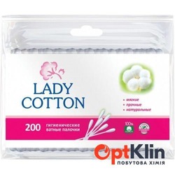 картинка Ватні палички Lady Cotton п/е пакет 200 шт.