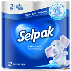 картинка Паперові рушники Selpak 3-шарові 90 відривів 2 шт.