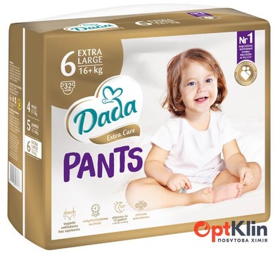  1 Підгузки-трусики Dada Extra Care 6 Extra Large (16+ кг) 32 шт.