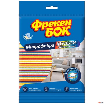 Серветка для прибирання Фрекен Бок Багатофункціональна мікрофібра 1 шт.