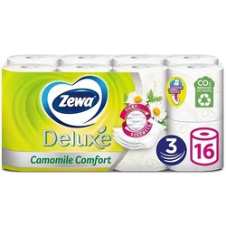 картинка Туалетний папір Zewa Deluxe Ромашка 3-шаровий 16 шт.