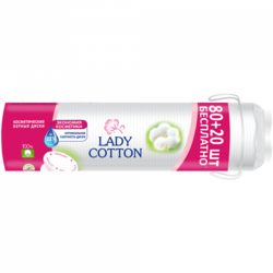 картинка Диски ватяні Lady Cotton 80+20 шт.