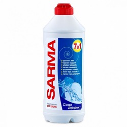 картинка Засіб для миття посуду Sarma 7 в 1 Сода ефект без хлору 500 мл