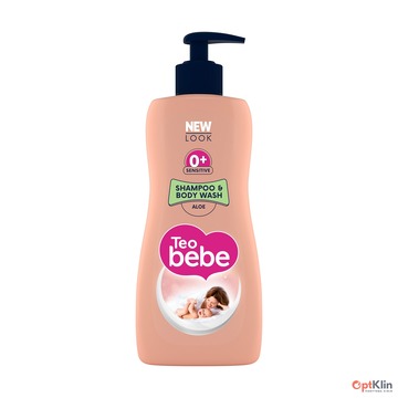  Дитячий шампунь та гель для душу Teo bebe Алое з дозатором 400 мл
