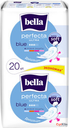 картинка Прокладки для критичних днів Bella Perfecta Ultra Blue 10+10 шт. (4 каплі)