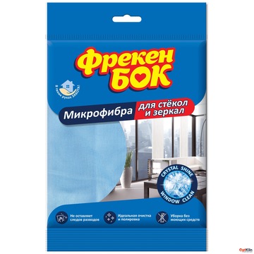  Серветка для скла та дзеркал Фрекен Бок мікрофібра 1 шт.