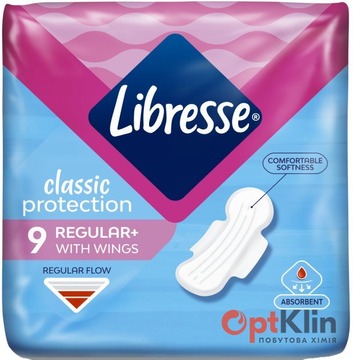  Прокладки для критичних днів Libresse Classic Protection Regular 9 шт. 
