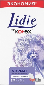  Прокладки щоденні Lidie by Kotex Normal 50 шт. (1 капля)