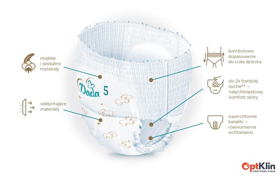  2 Підгузки-трусики Dada Extra Care 5 Junior (12‑18 кг) 35 шт.