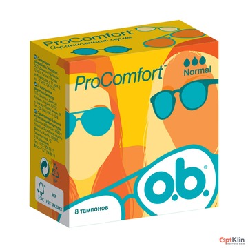  Тампони o.b. ProComfort Normal, 8 шт. (3 каплі)