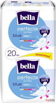  Прокладки для критичних днів Bella Perfecta Ultra Blue 10+10 шт. (4 каплі)