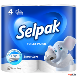 картинка Туалетний папір Selpak Super Soft 3-шаровий 4 шт.