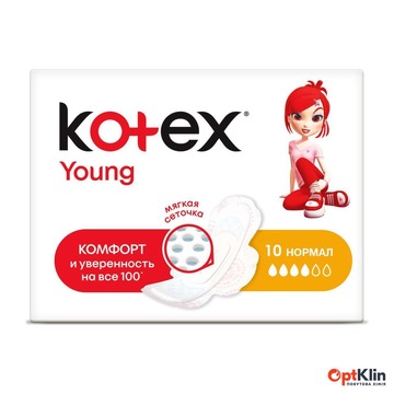  прокладки для критичних днів Kotex Young Normal 10 шт.