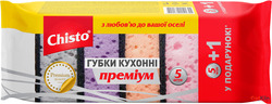 картинка Губки кухонні Chisto Преміум 5+1 шт.