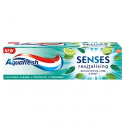 картинка Зубна паста Aquafresh Senses Евкаліпт-Лайм-М'ята 75 мл