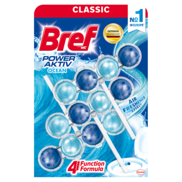  Туалетний блок для унітаза Bref Power Activ Океанський Бриз 3x50 г