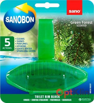  Туалетний блок для унітаза Sano Зелений ліс 55 г