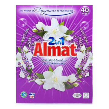  Пральний порошок із пом'якшувачем Almat 2 в 1 Лаванда та Жасмин 2.6 кг (40 прань)
