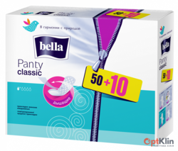 картинка Прокладки щоденні Bella Panty Classic, 50 + 10 шт. (1 капля)