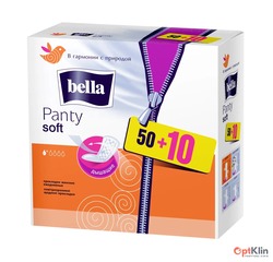 картинка Прокладки щоденні Bella Panty Soft 50 + 10 шт. (1 капля)